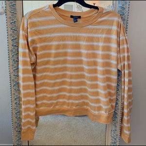 Longsleeved mustard striped T-shirt